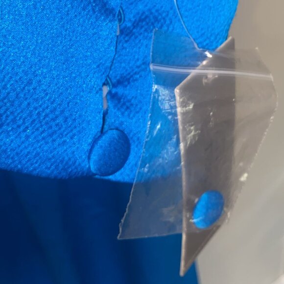 Teri Jon by Rickie Freeman Crystal-Belted Satin Gown - Picture 5 of 8